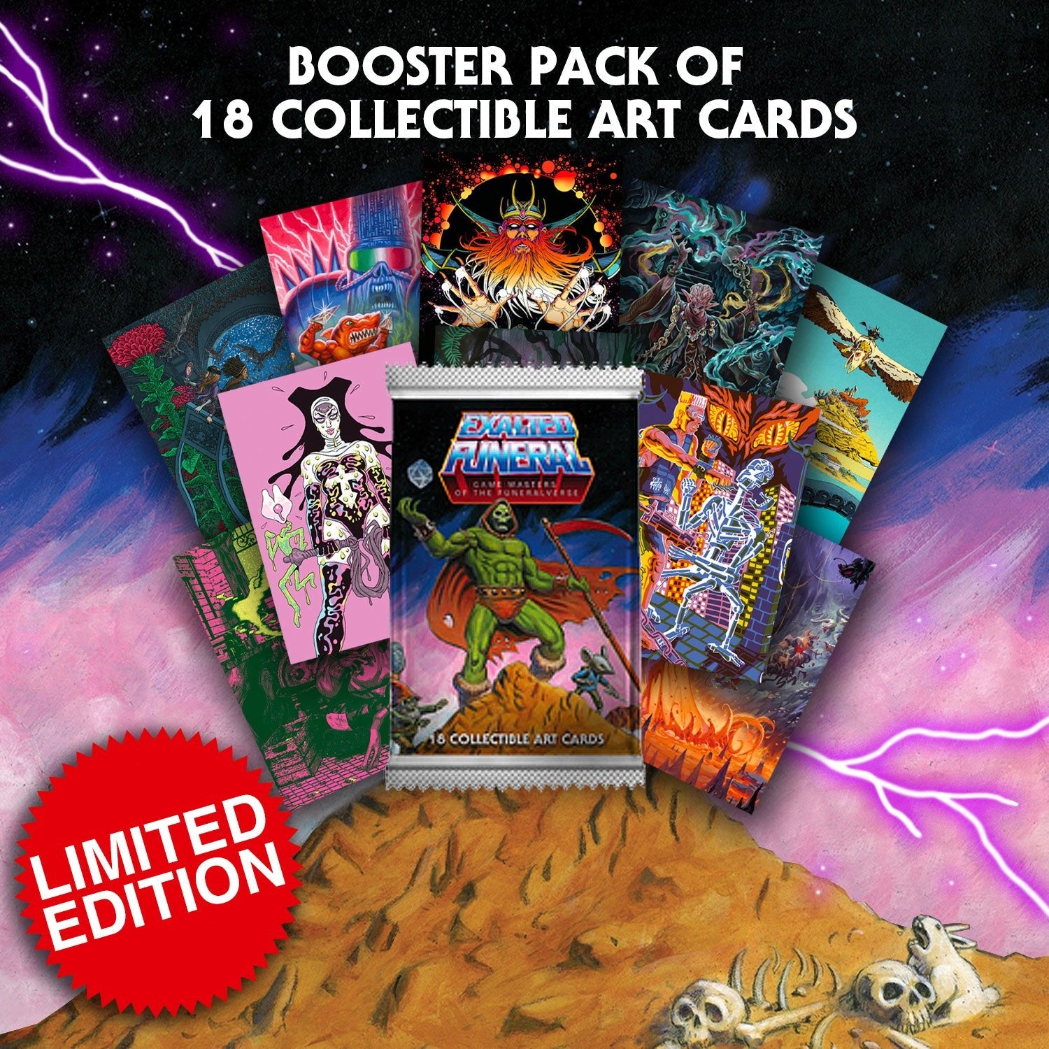 Game Masters of the Funeralverse - Limited Edition Collectable Art Card Pack - Exalted Funeral