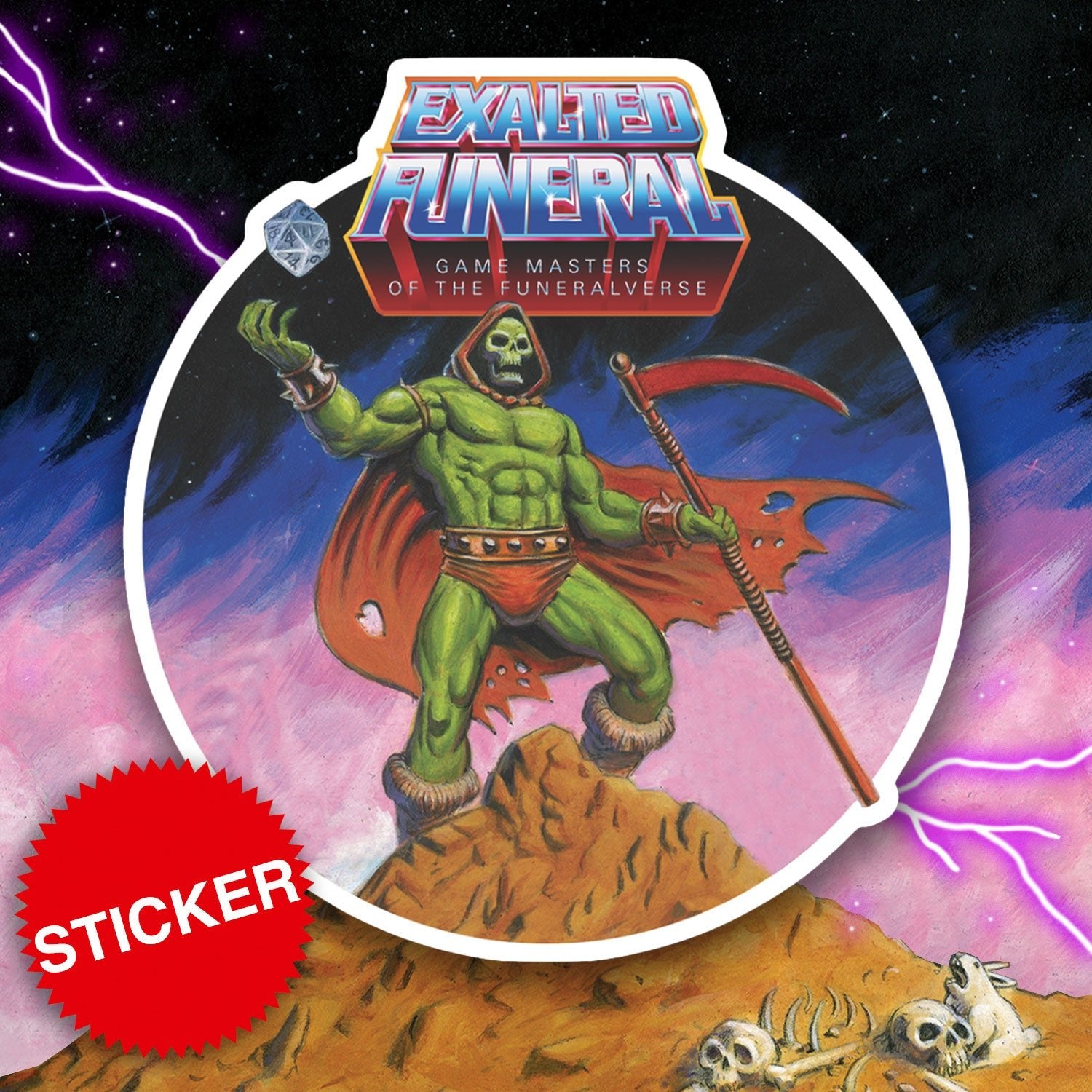 Game Masters of the Funeralverse Sticker - Exalted Funeral