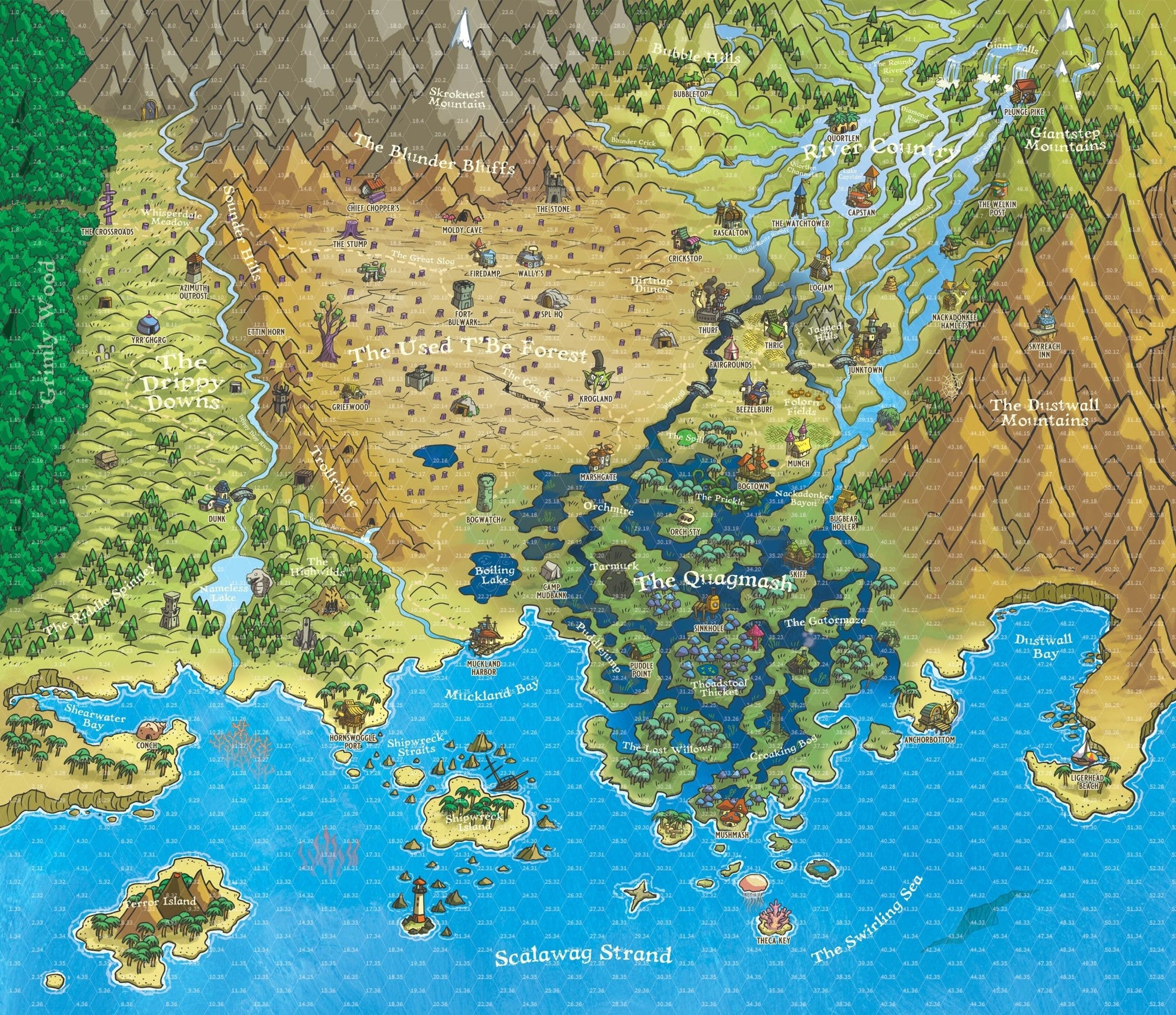 Land of Eem - The Mucklands Map - Exalted Funeral