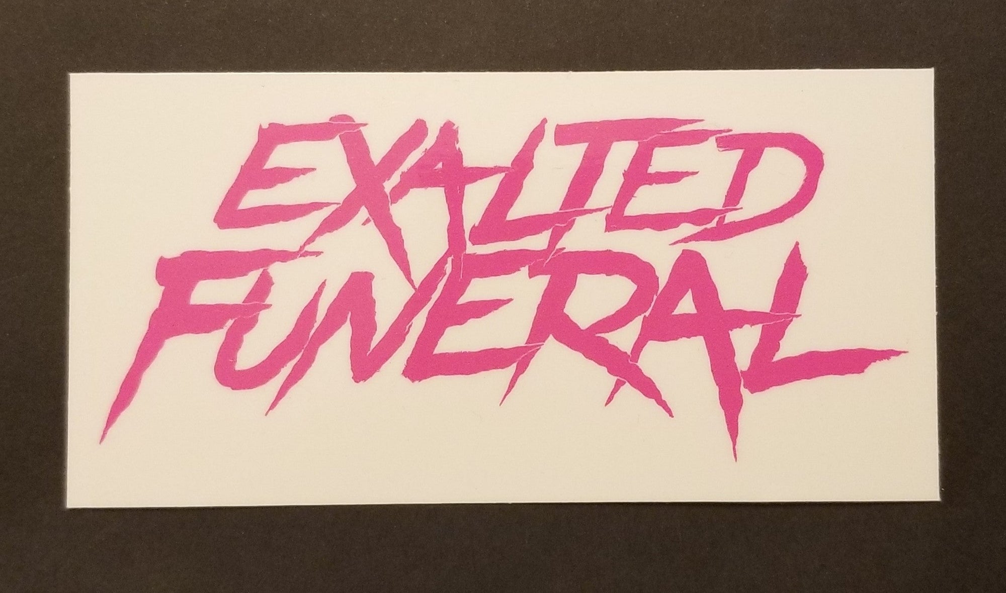 Exalted Funeral Stickers