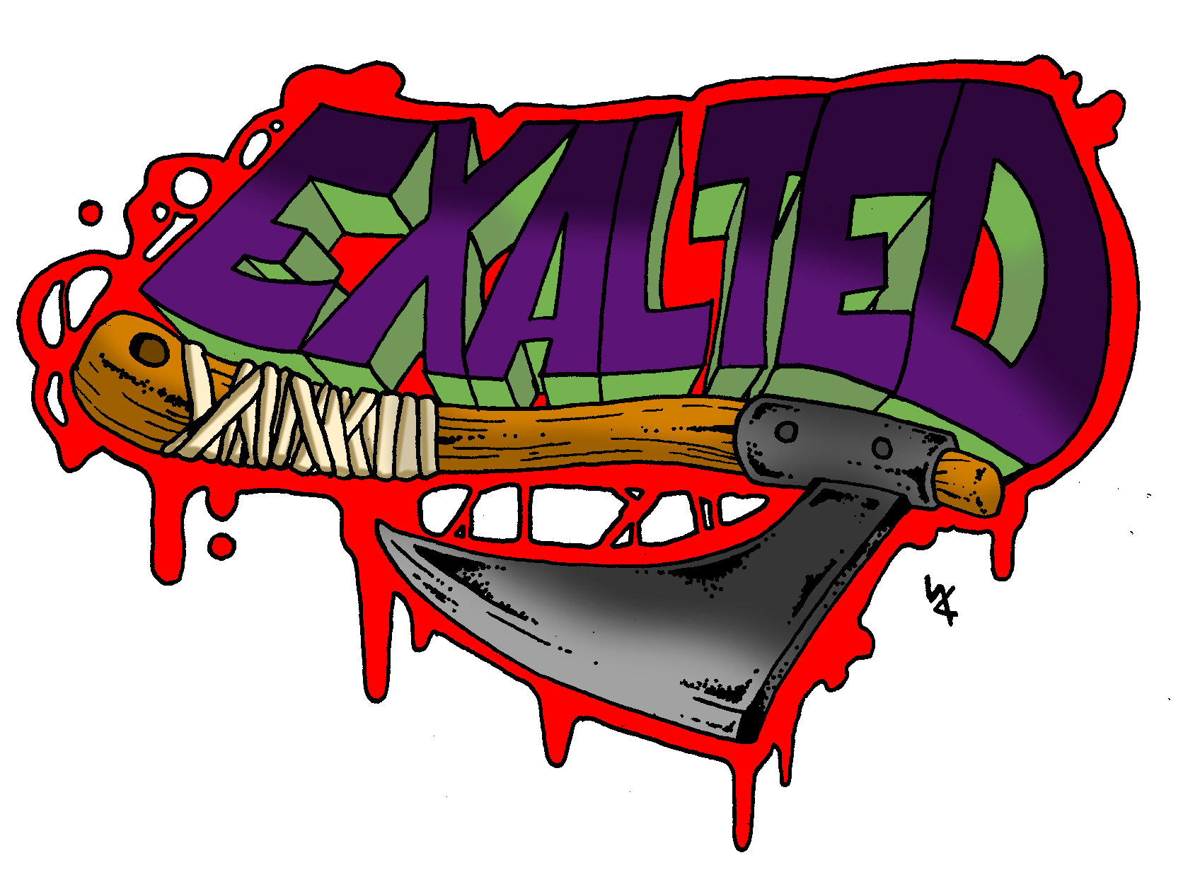 Exalted Funeral Stickers
