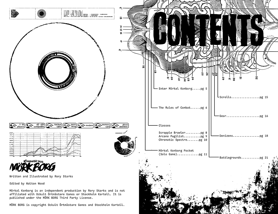 Mörkal Komborg: A Tournament of Death for MÖRK BORG + PDF - Exalted Funeral