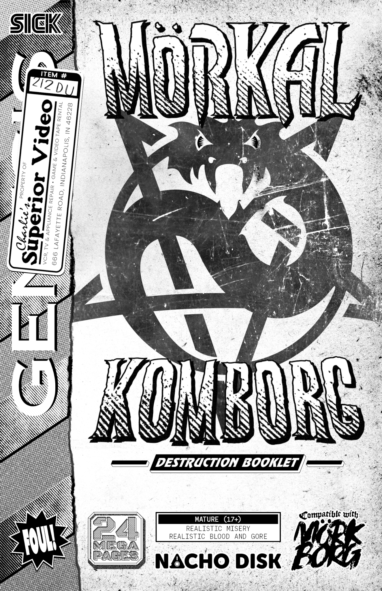Mörkal Komborg: A Tournament of Death for MÖRK BORG + PDF - Exalted Funeral