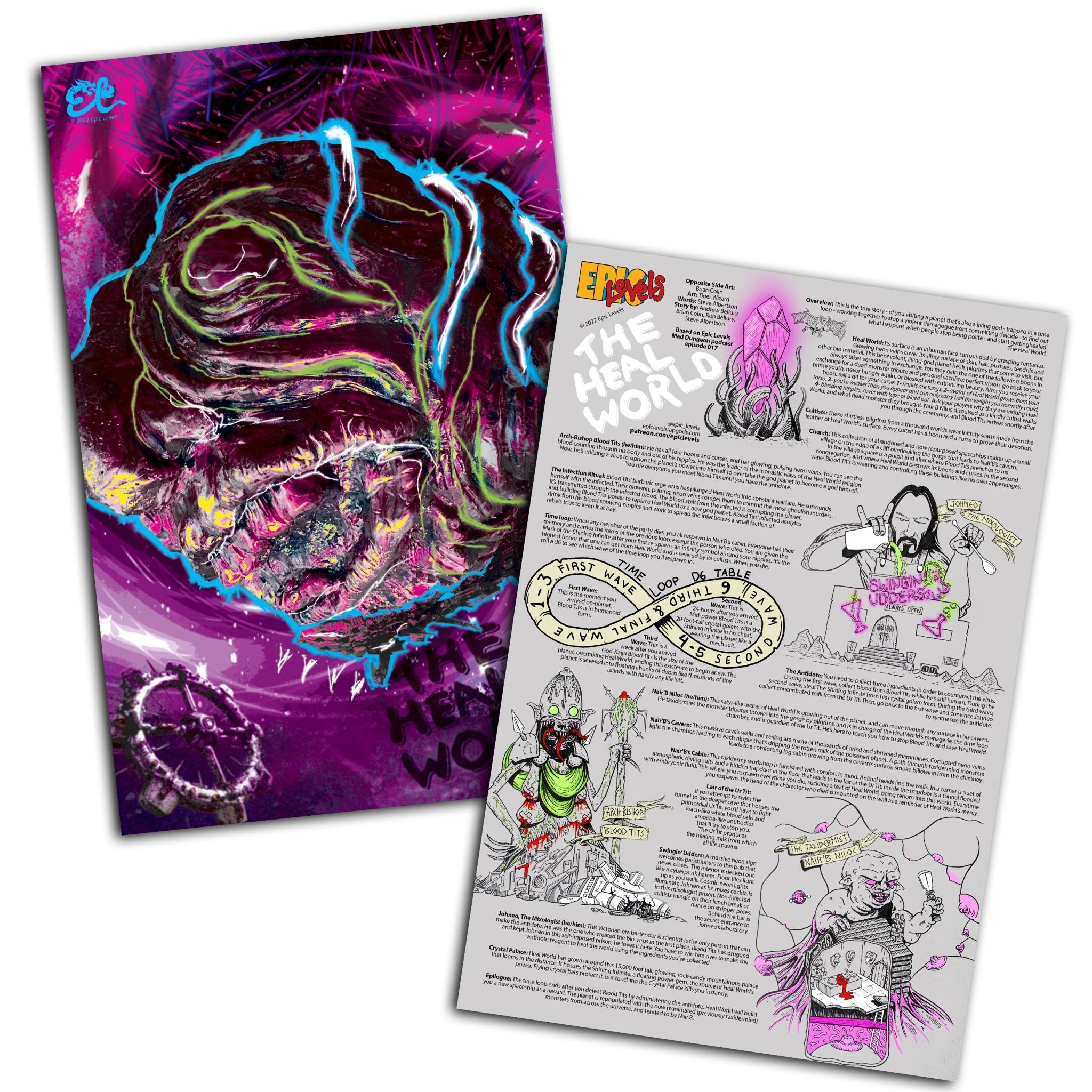 The Heal World - Mad Dungeon Poster Series, #4 – Exalted Funeral