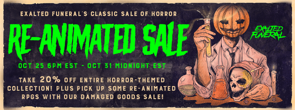 HORROR SALE! (Ends at midnight est on Halloween!)