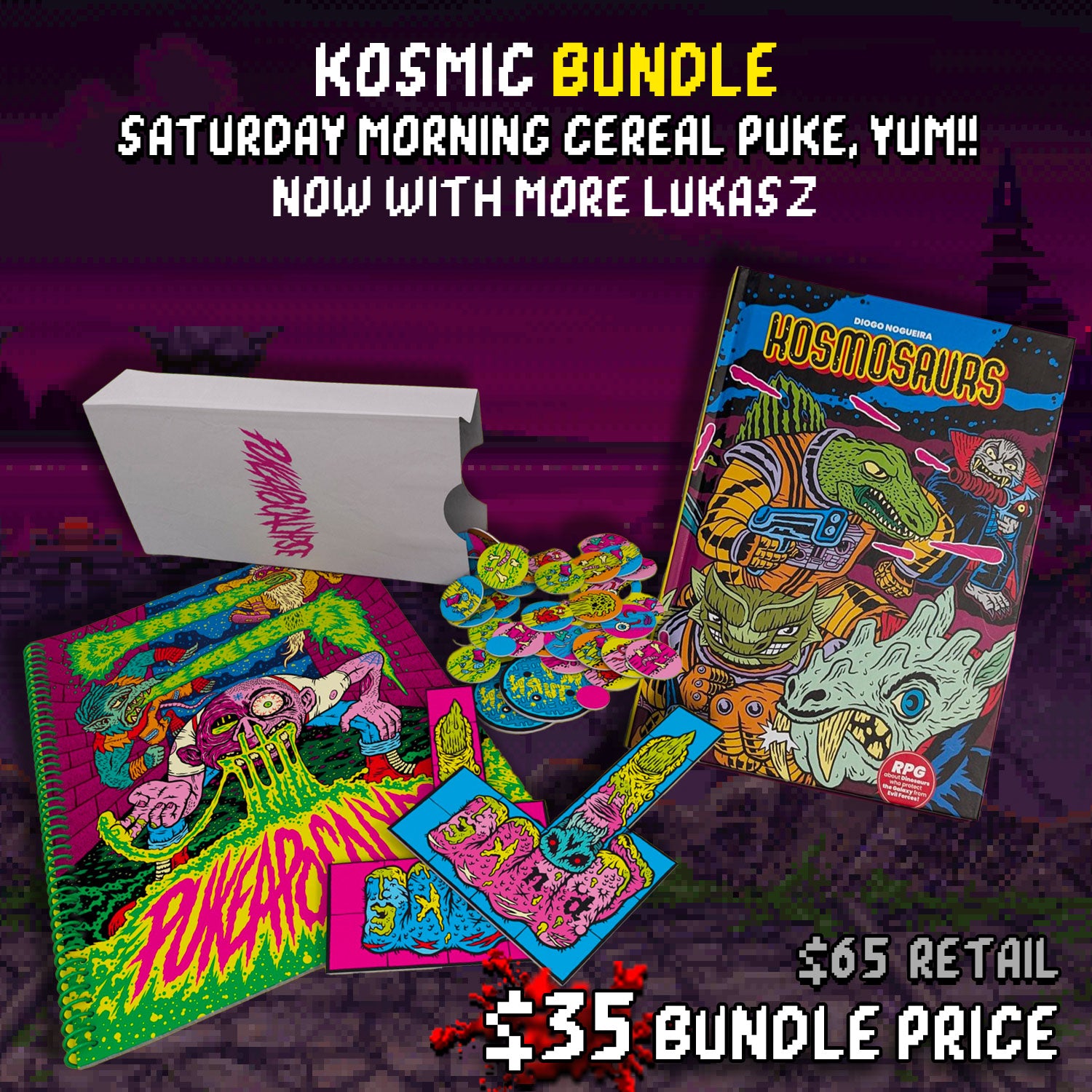 Saturday Morning Cereal Puke Bundle