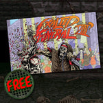 Skully Fighter Sticker - FREE MORTAL FUNERAL GIVEAWAY