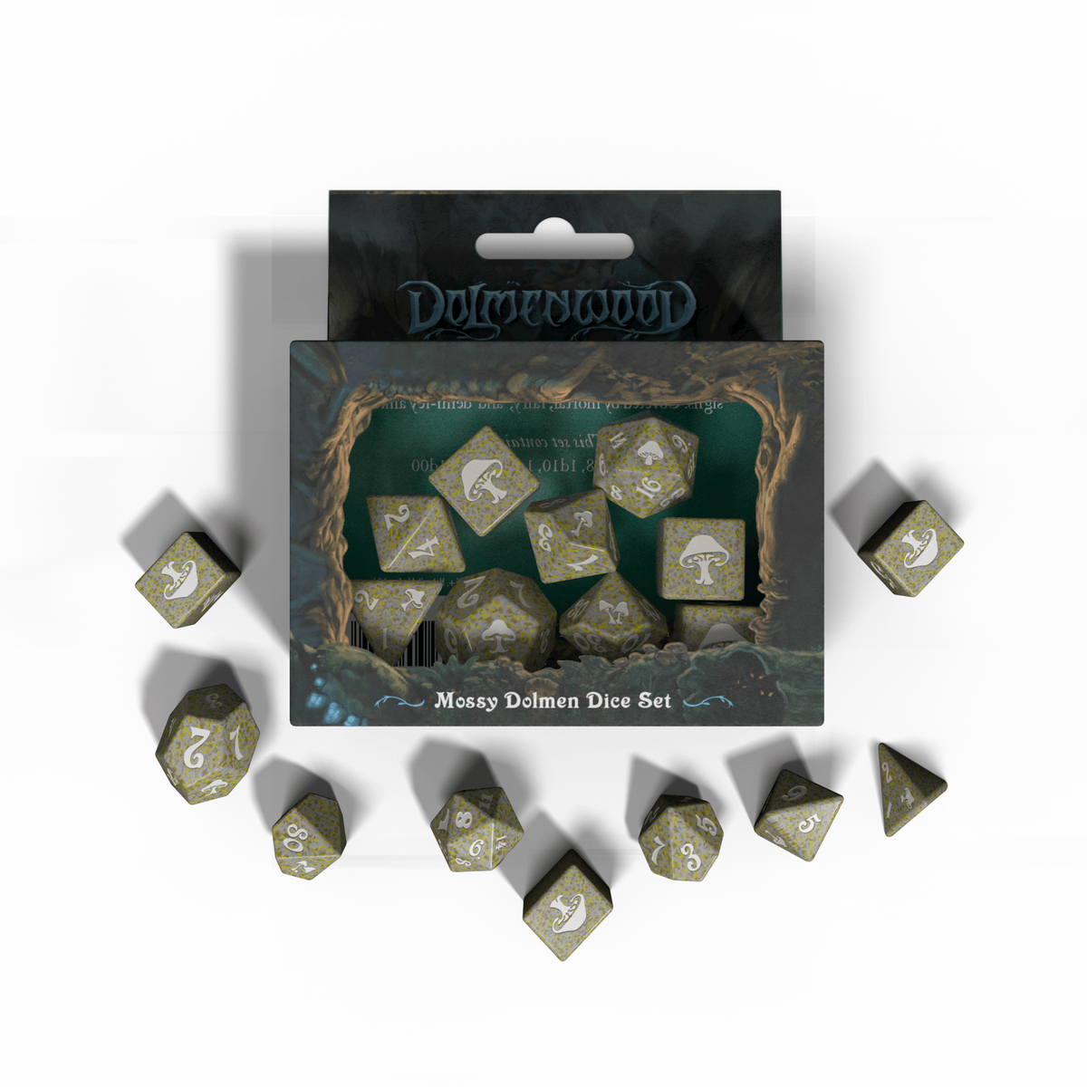 Dolmenwood Mossy Dolmen Dice Set - Exalted Funeral