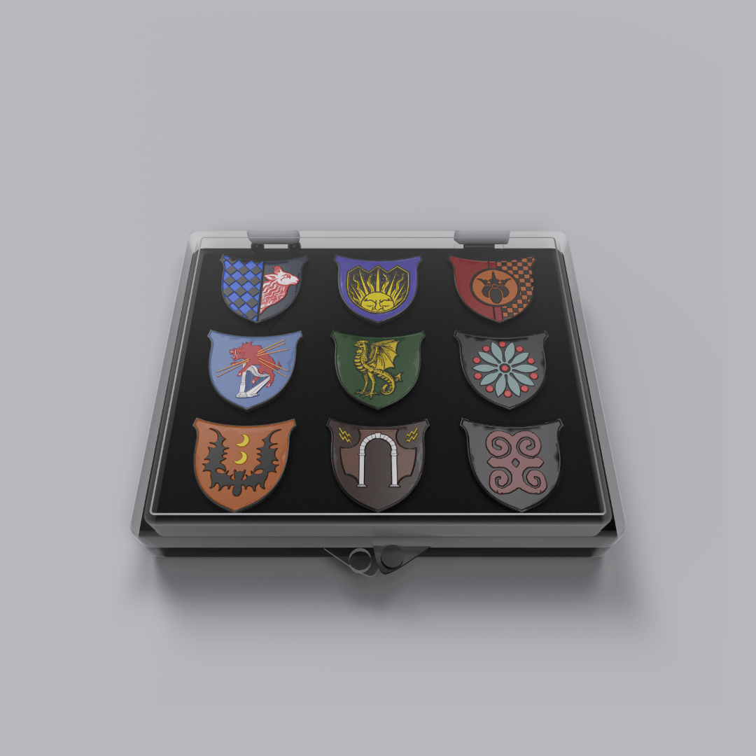 Dolmenwood Noble House Enamel Pins Set - Exalted Funeral