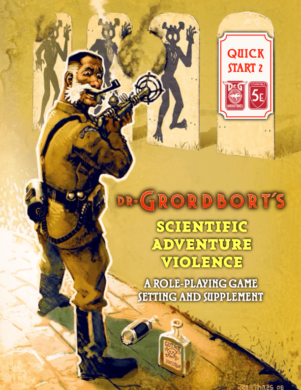 Dr. Grordbort's Scientific Adventure Violence Quick Start and Pregen Bundle - Exalted Funeral