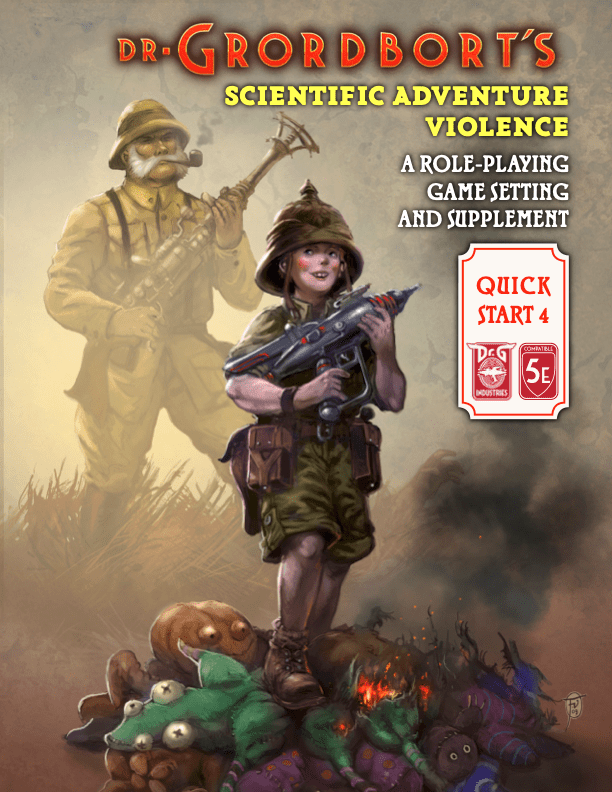 Dr. Grordbort's Scientific Adventure Violence Quick Start and Pregen Bundle - Exalted Funeral
