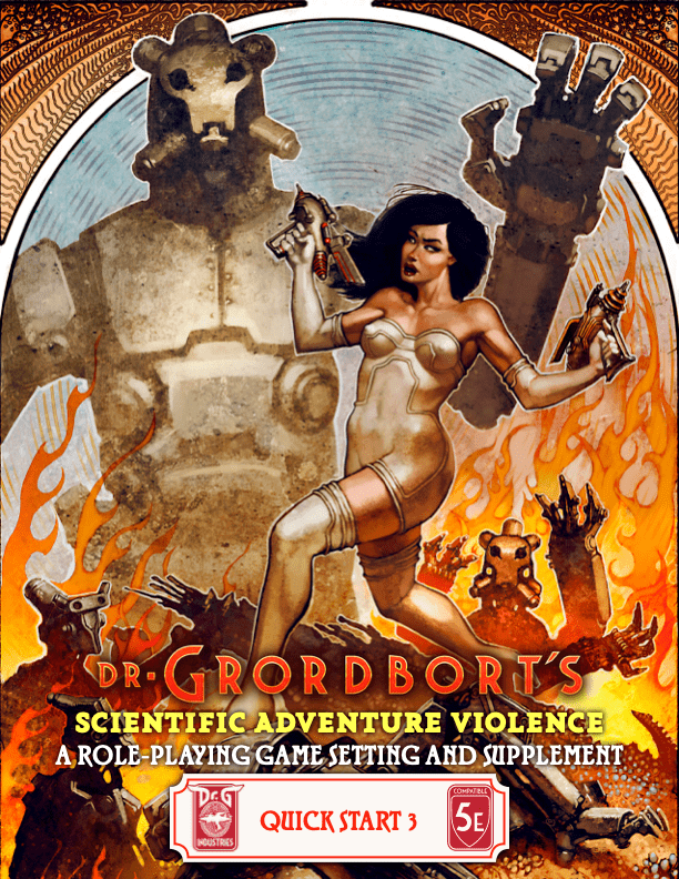 Dr. Grordbort's Scientific Adventure Violence Quick Start and Pregen Bundle - Exalted Funeral