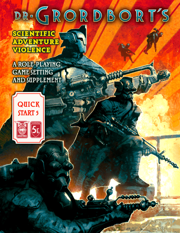 Dr. Grordbort's Scientific Adventure Violence Quick Start and Pregen Bundle - Exalted Funeral
