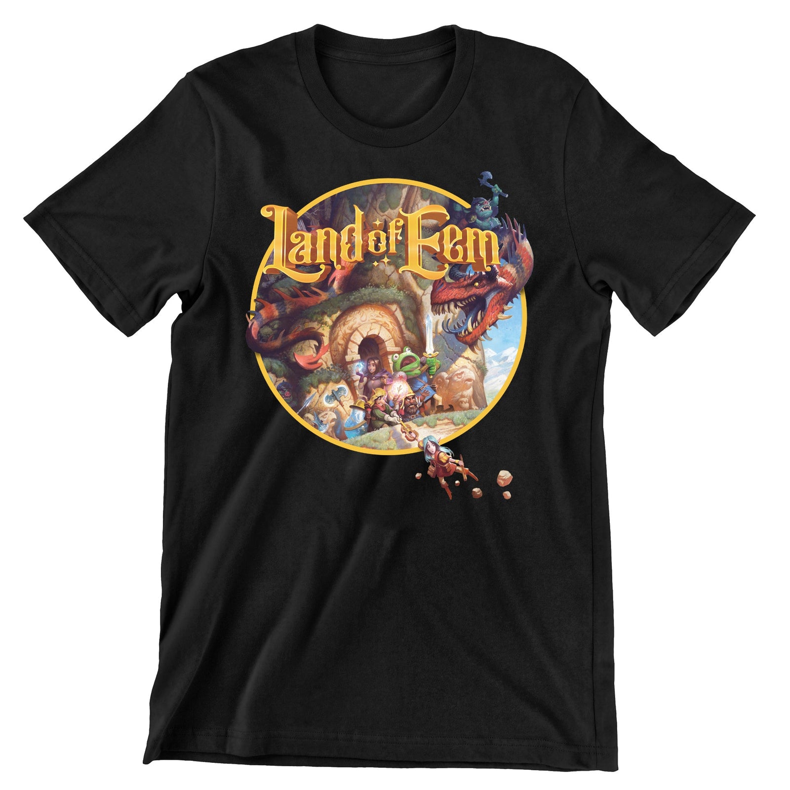 Land of Eem Black Short Sleeve T-Shirt - Exalted Funeral