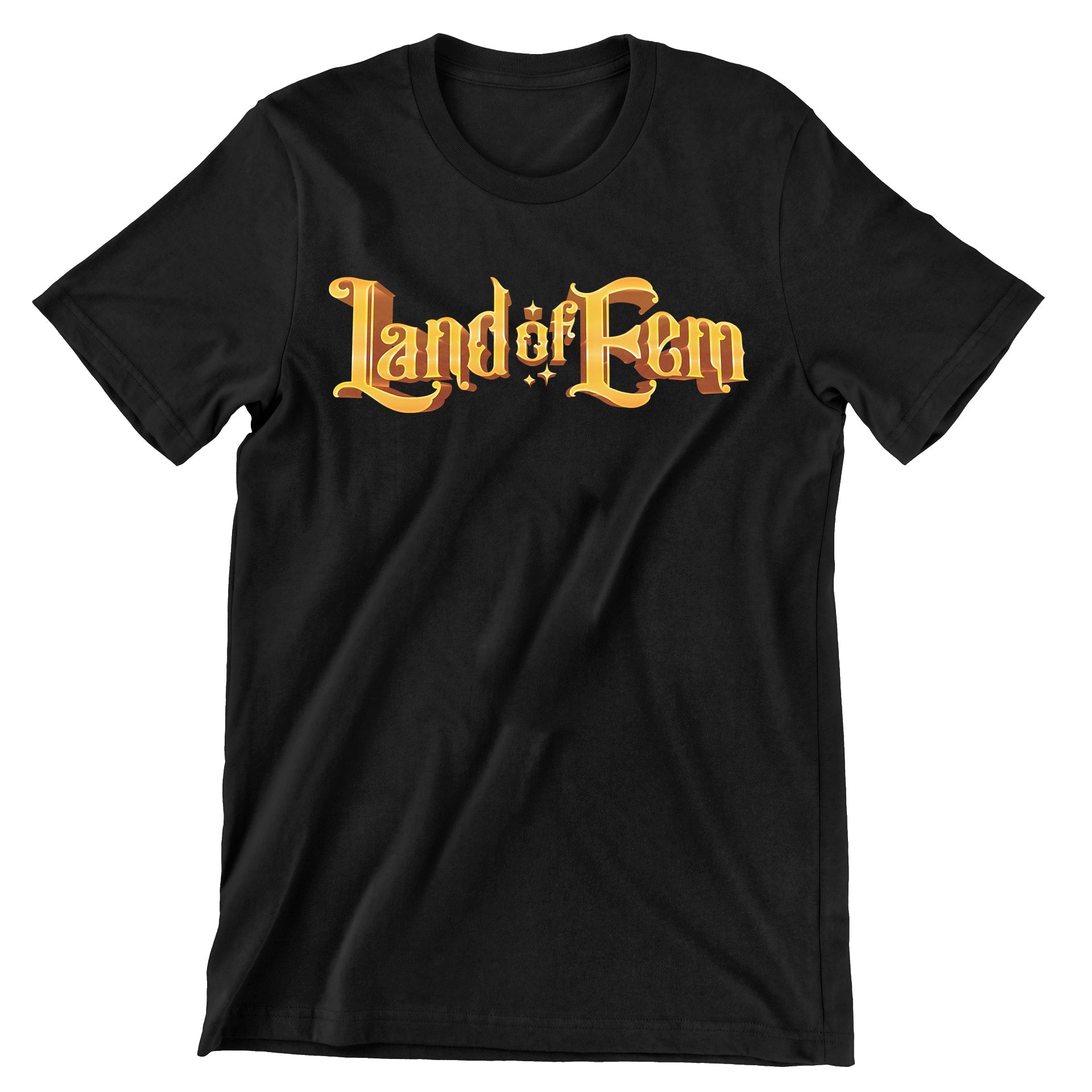 Land of Eem Logo Black Short Sleeve T-Shirt - Exalted Funeral