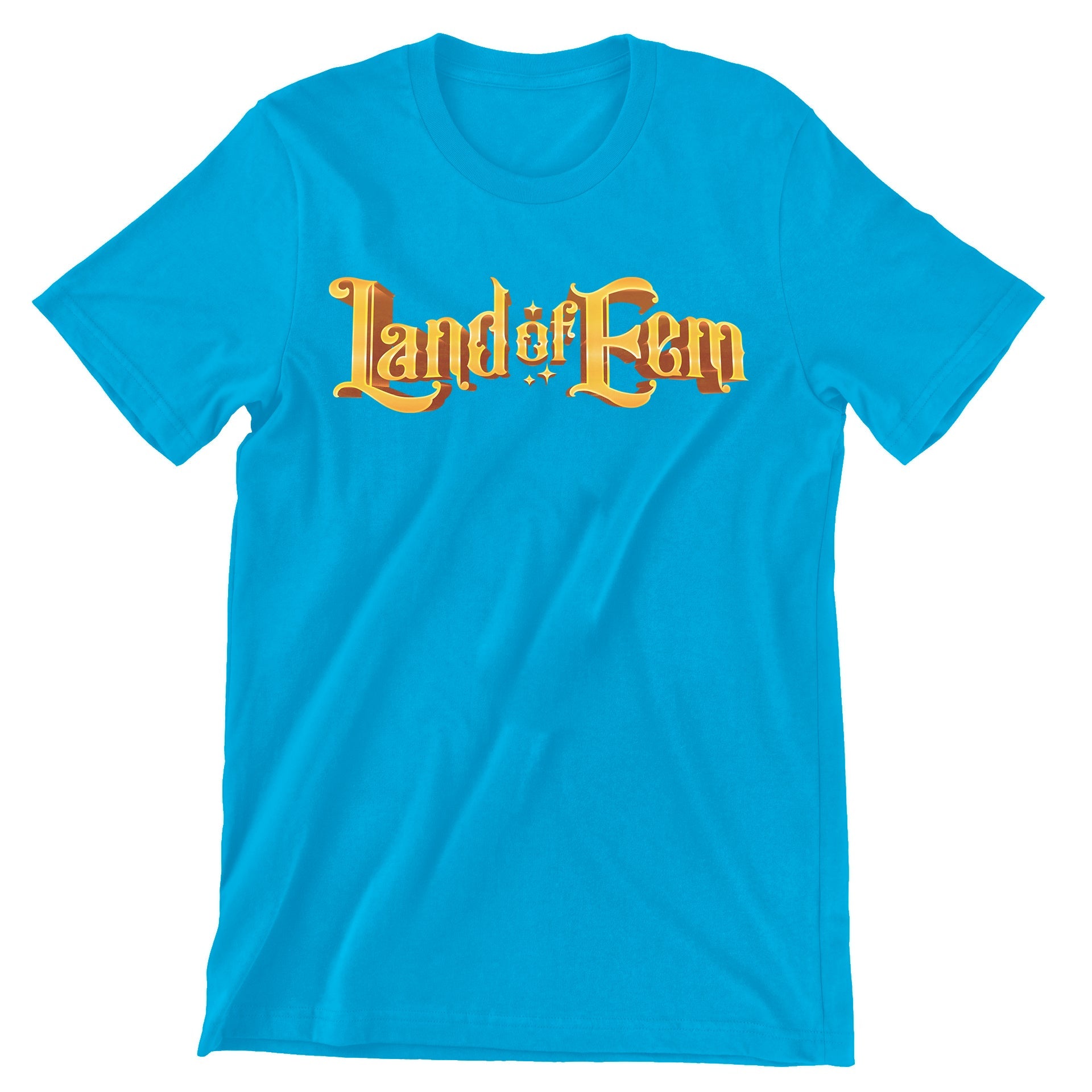 Land of Eem Logo Turquoise Short Sleeve T-Shirt - Exalted Funeral