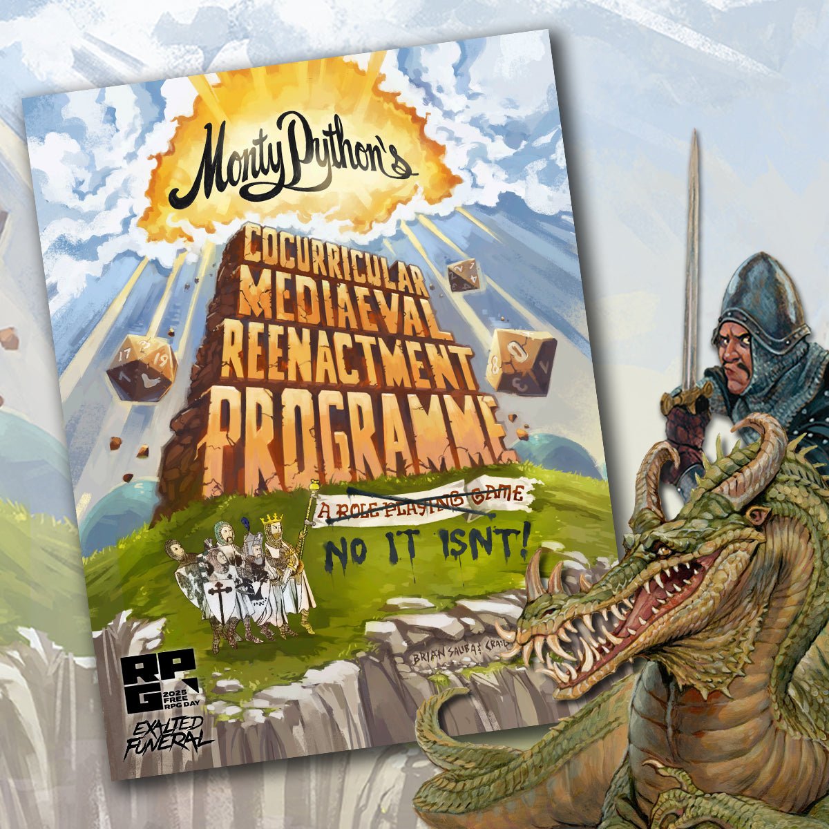 Monty Python & Land of Eem Flip Book - Exalted Funeral 2025 FREE RPG Day PDF - Exalted Funeral