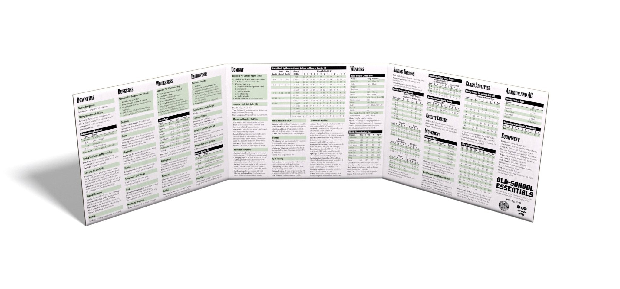 Old - School Essentials Deluxe Referee's Screen - Benjamin Marra Edition - Exalted Funeral