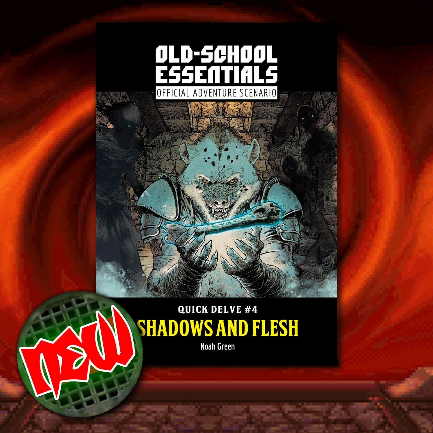Old-School Essentials Official Adventure Scenario: Quick Delve 4 - Shadows and Flesh + PDF - Exalted Funeral