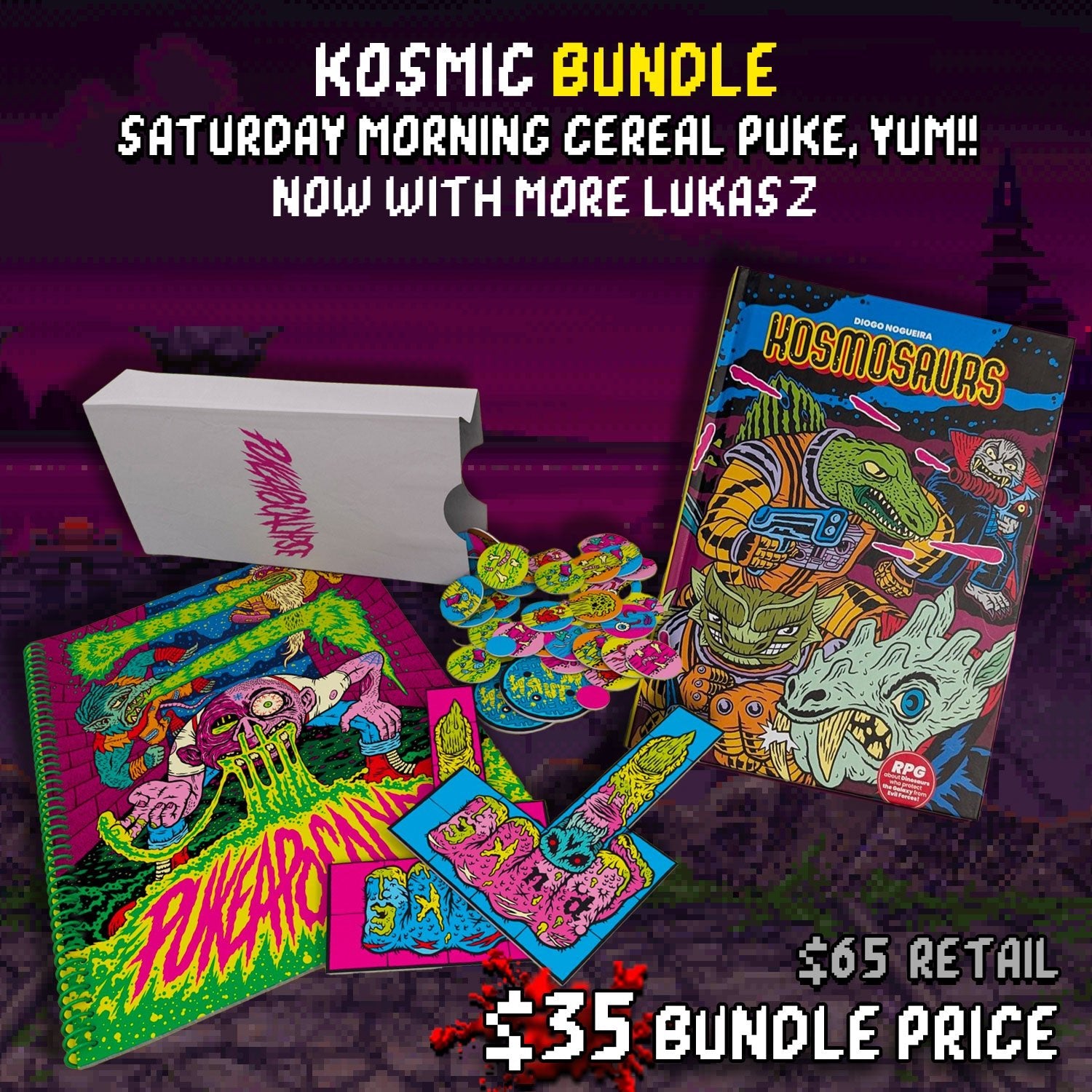 Saturday Morning Cereal Puke Bundle - Exalted Funeral