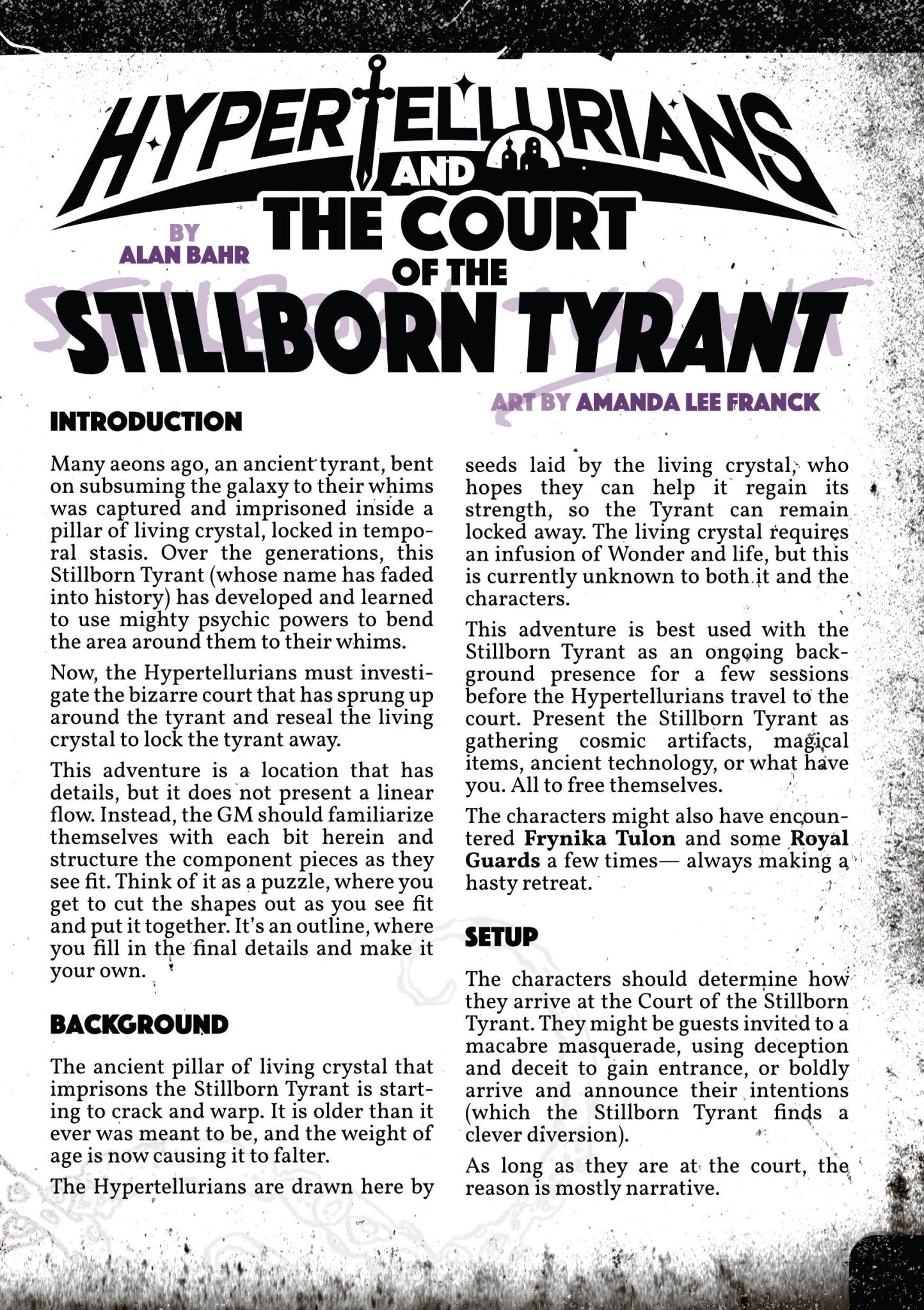 Ultracosmic: Hypertellurians Zine + PDF - Exalted Funeral