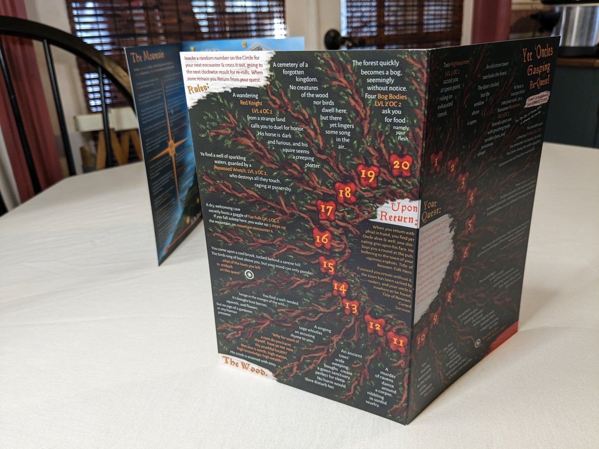 Yer Oncle's Gasping Re - Quest Adventure Brochure + PDF - Exalted Funeral