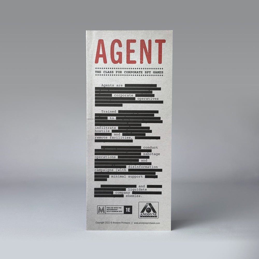Agent Class + PDF - Exalted Funeral