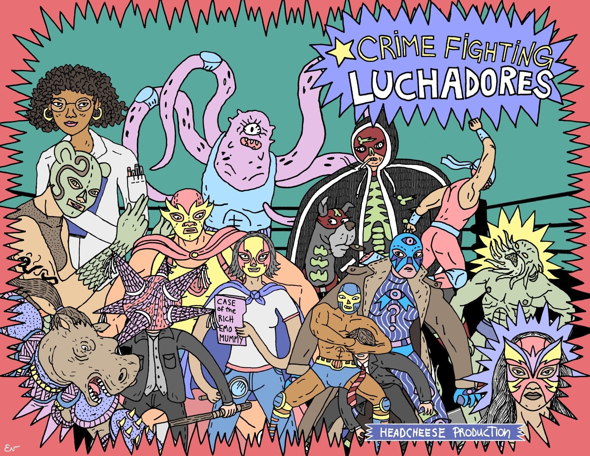 Crime-Fighting Luchadores + PDF - Exalted Funeral