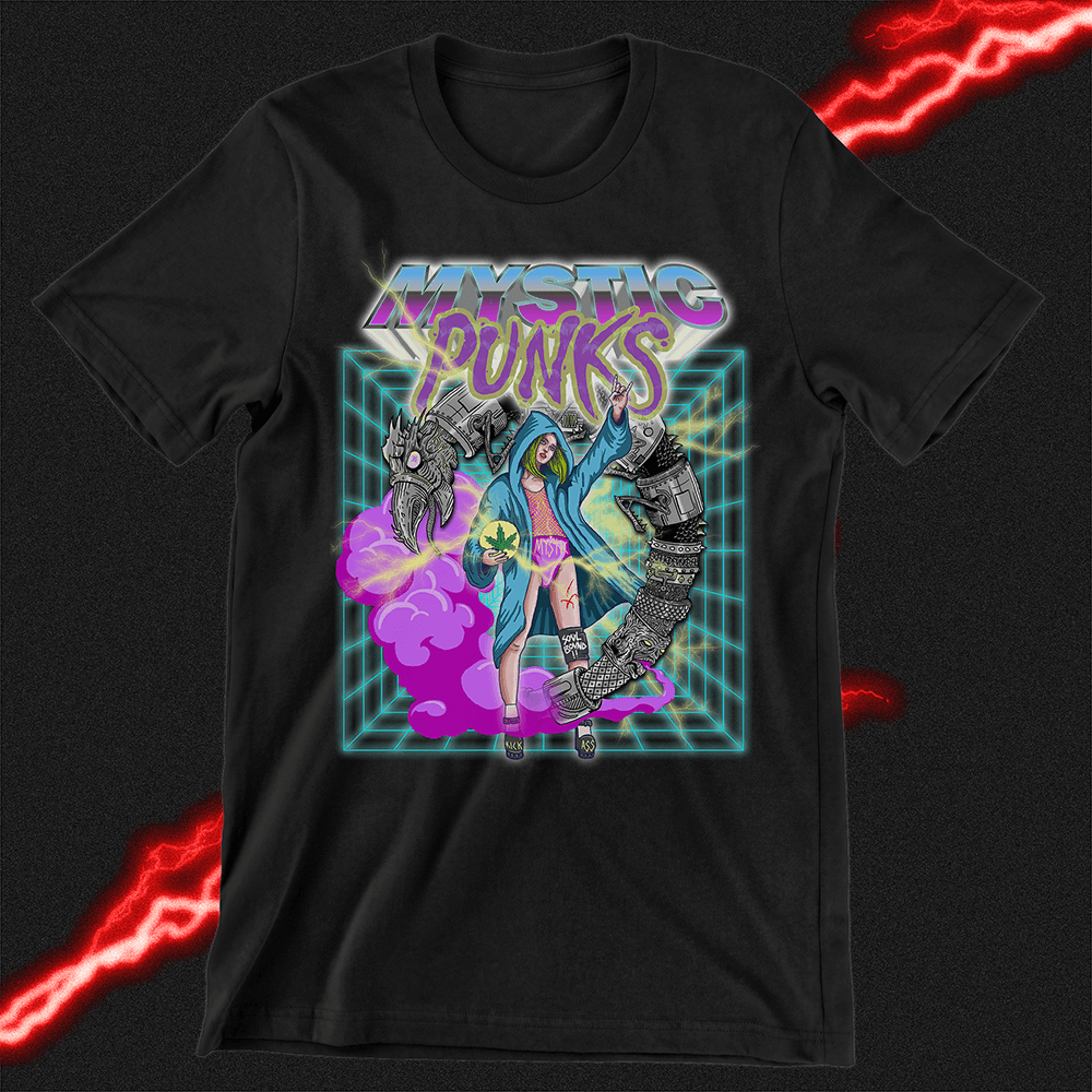 Cyber Smoke 2000 - Mystic Punks T-shirt - Exalted Funeral