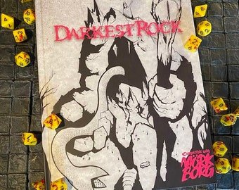 Darkest Rock with MÖRK BORG/ Forbidden Psalm Dice Set + PDF - Exalted Funeral
