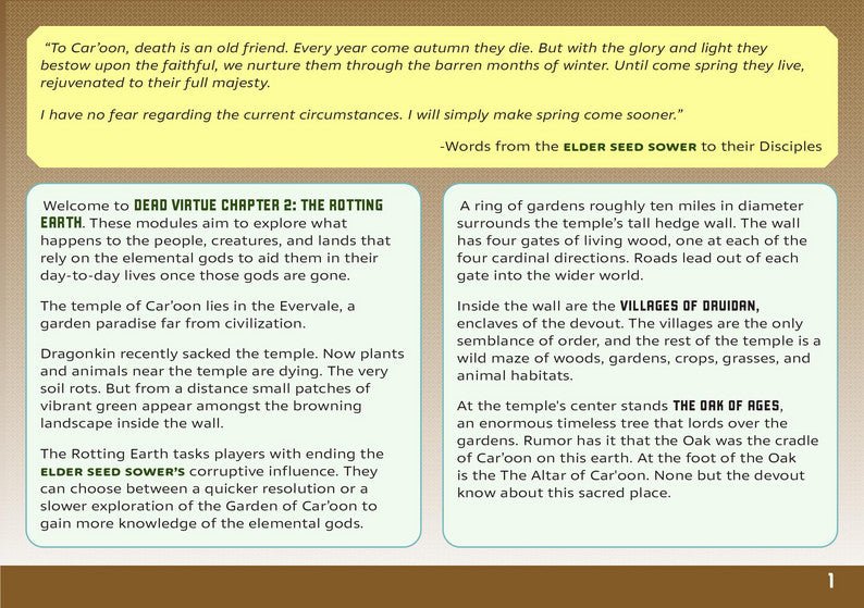 Dead Virtue 2: The Rotting Earth + PDF - Exalted Funeral