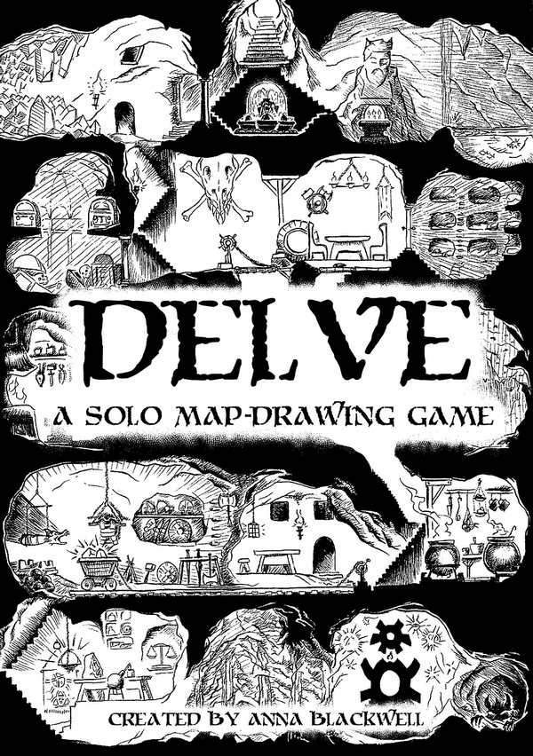 DELVE: A Solo Map Drawing Game + PDF - Exalted Funeral