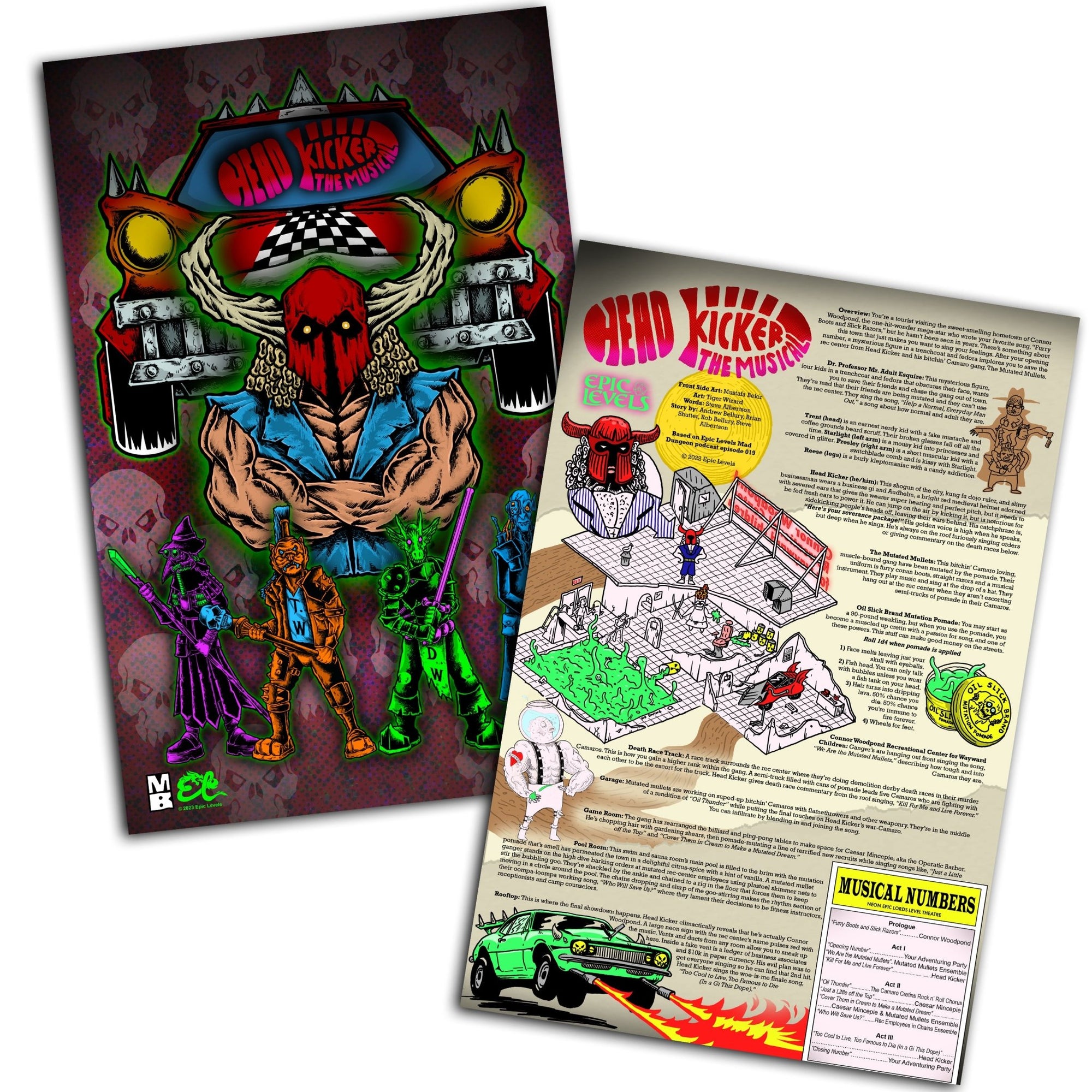 Headkicker the Musical - Mad Dungeon Poster series #6 - Exalted Funeral