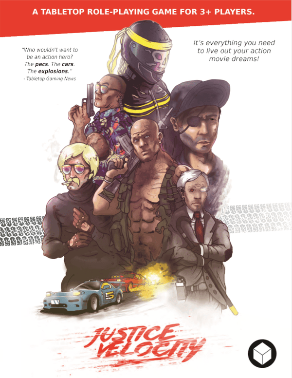 Justice Velocity: An Action Movie Inspired Tabletop RPG + PDF - Exalted Funeral