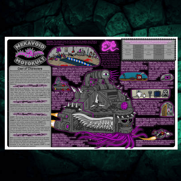Mekavoid Motokult - Mad Dungeon Poster Series, #1 - Exalted Funeral