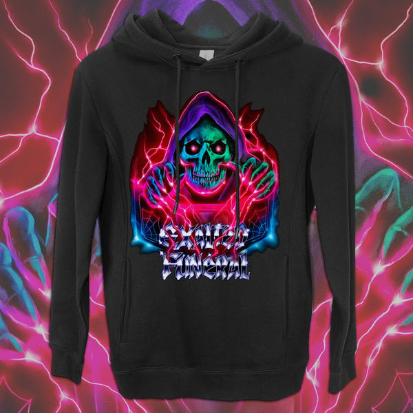 Skully Chrome Pullover Hoodie - Exalted Funeral
