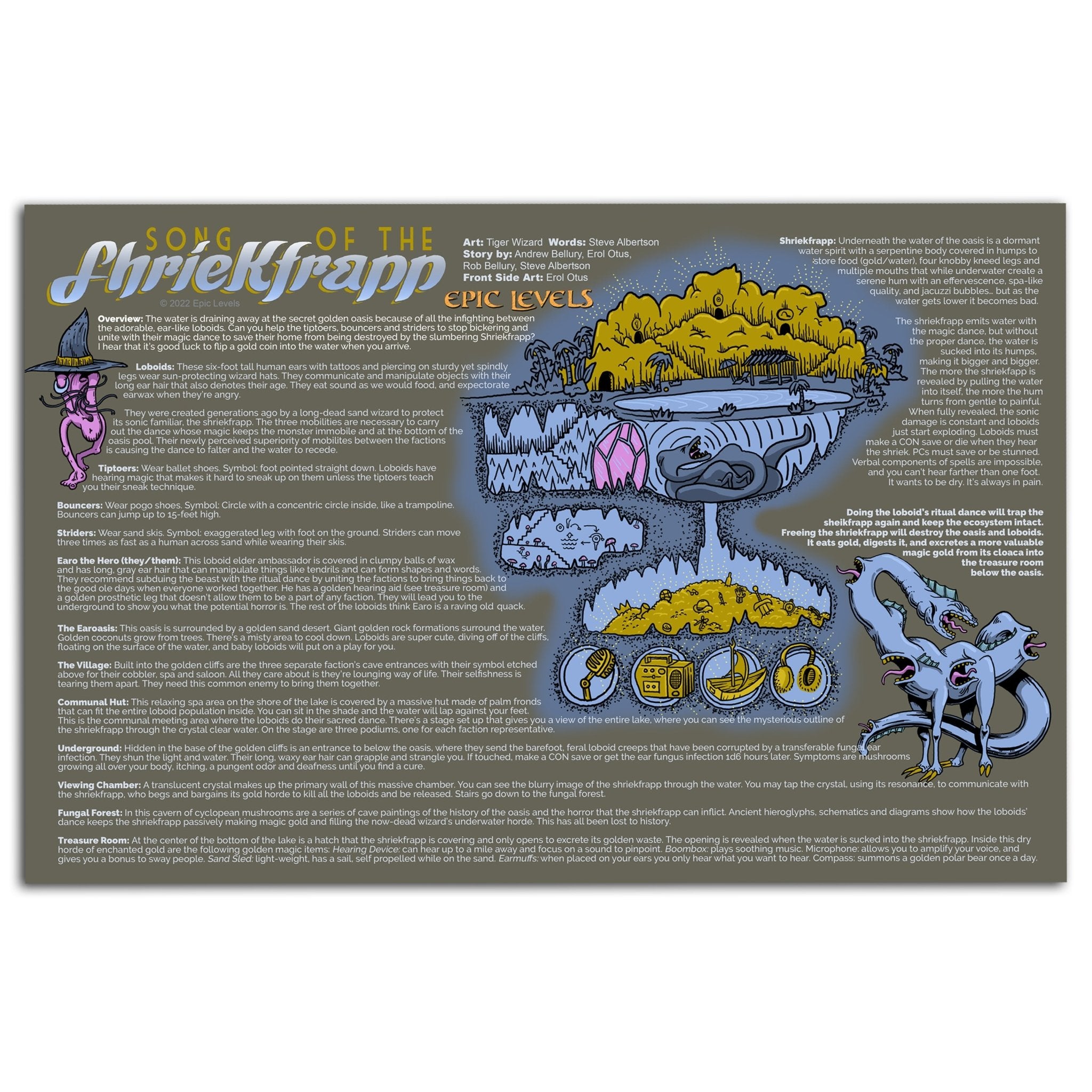 Song of the Shriekfrapp - Mad Dungeon Poster Series #7 - Exalted Funeral