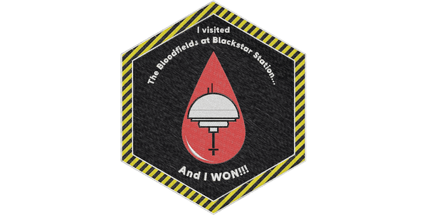 The Bloodfields at Blackstar Station - Zine + Poster + Patch + PDF - Exalted Funeral