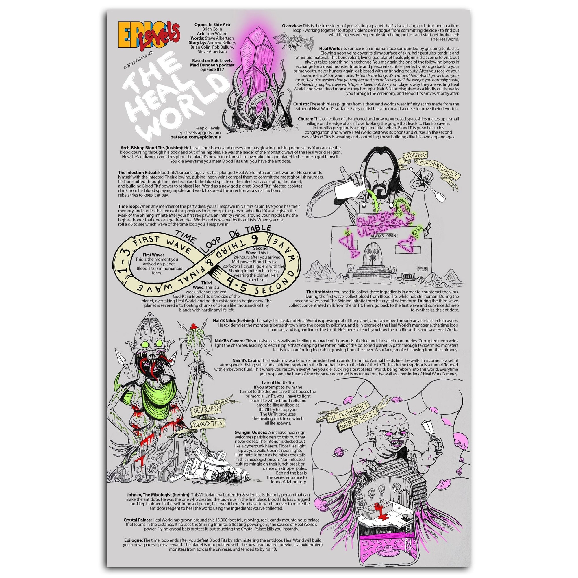 The Heal World - Mad Dungeon Poster Series, #4 - Exalted Funeral