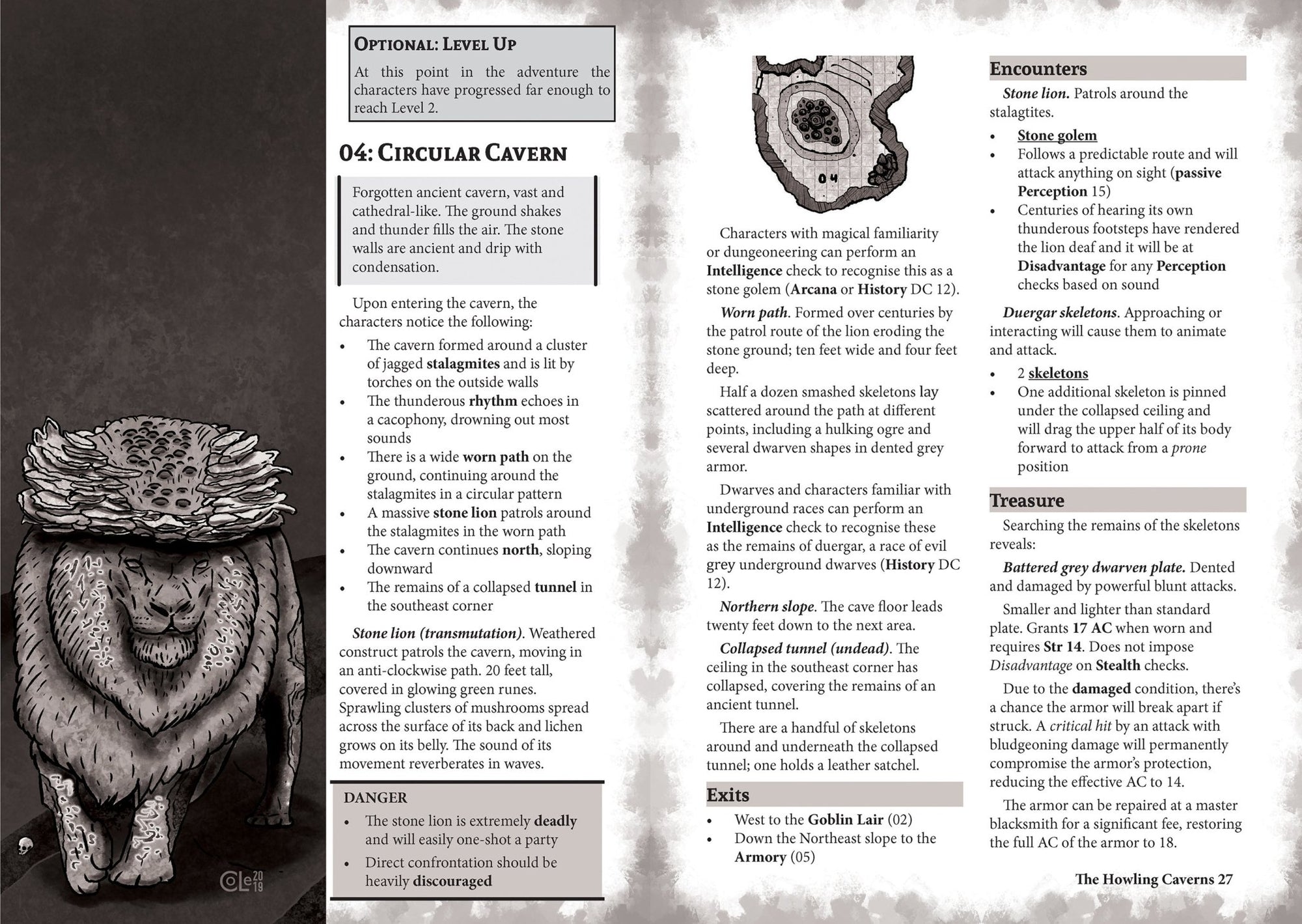The Howling Caverns + PDF - Exalted Funeral