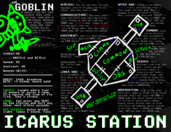 THERE IS A GOBLIN ON THE LOOSE IN ICARUS STATION + PDF - Exalted Funeral