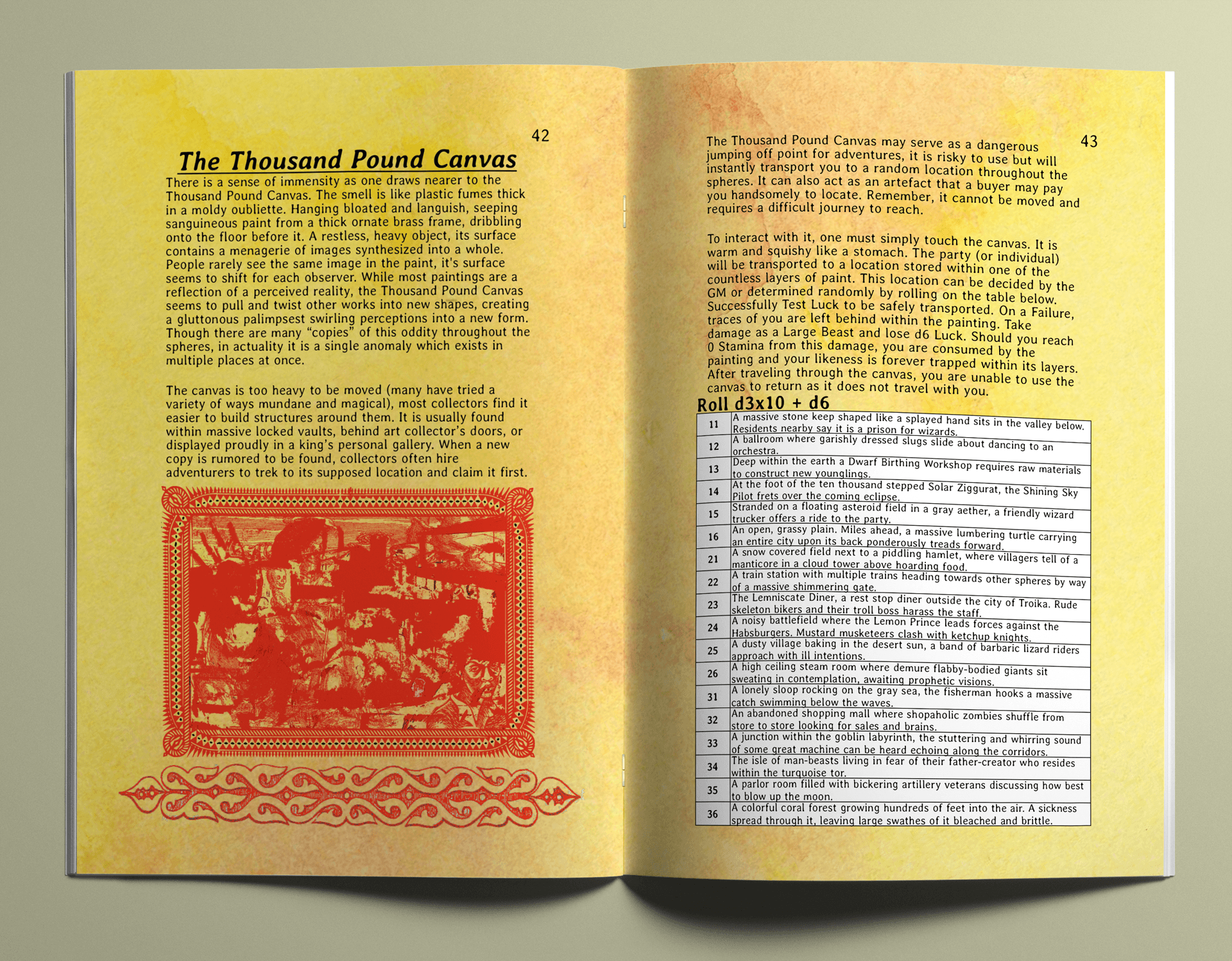 Thousand Pound Canvas + PDF - Exalted Funeral